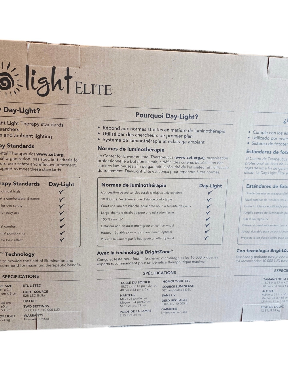 Carex Day-Light Elite Light Therapy Lamp - Picture 9 of 15